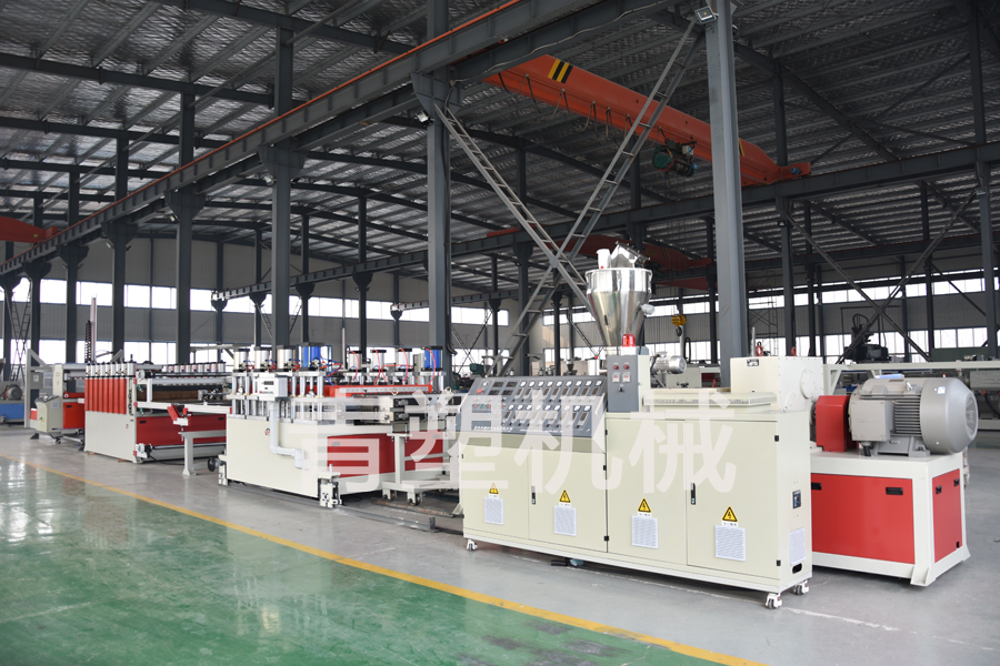 PVC結(jié)皮發(fā)泡板生產(chǎn)線SJSZ80/156